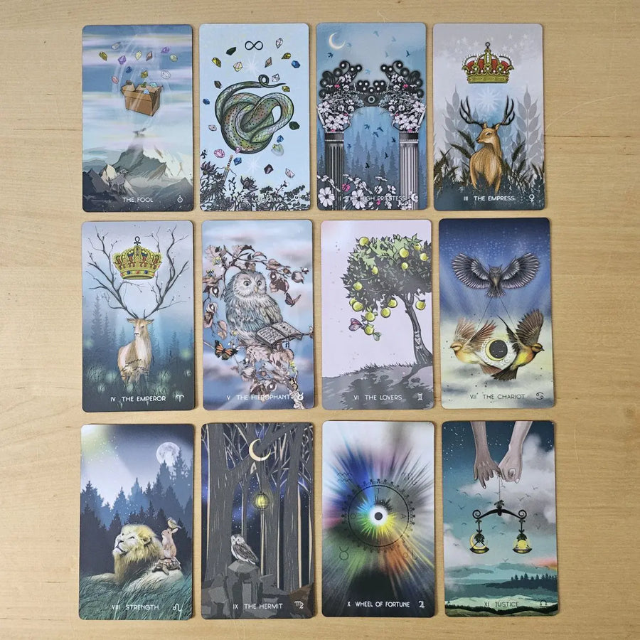 meraki tarot major arcana cards preview #1