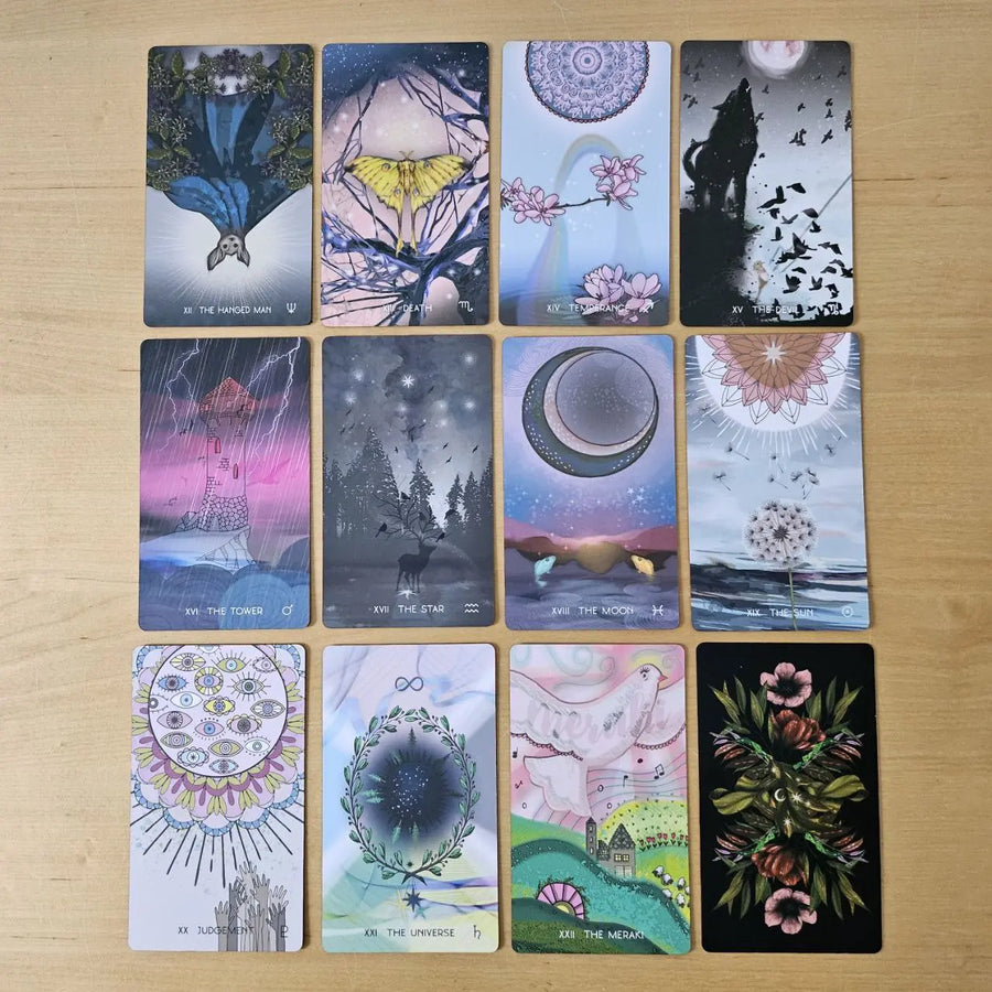 meraki tarot major arcana cards preview #2