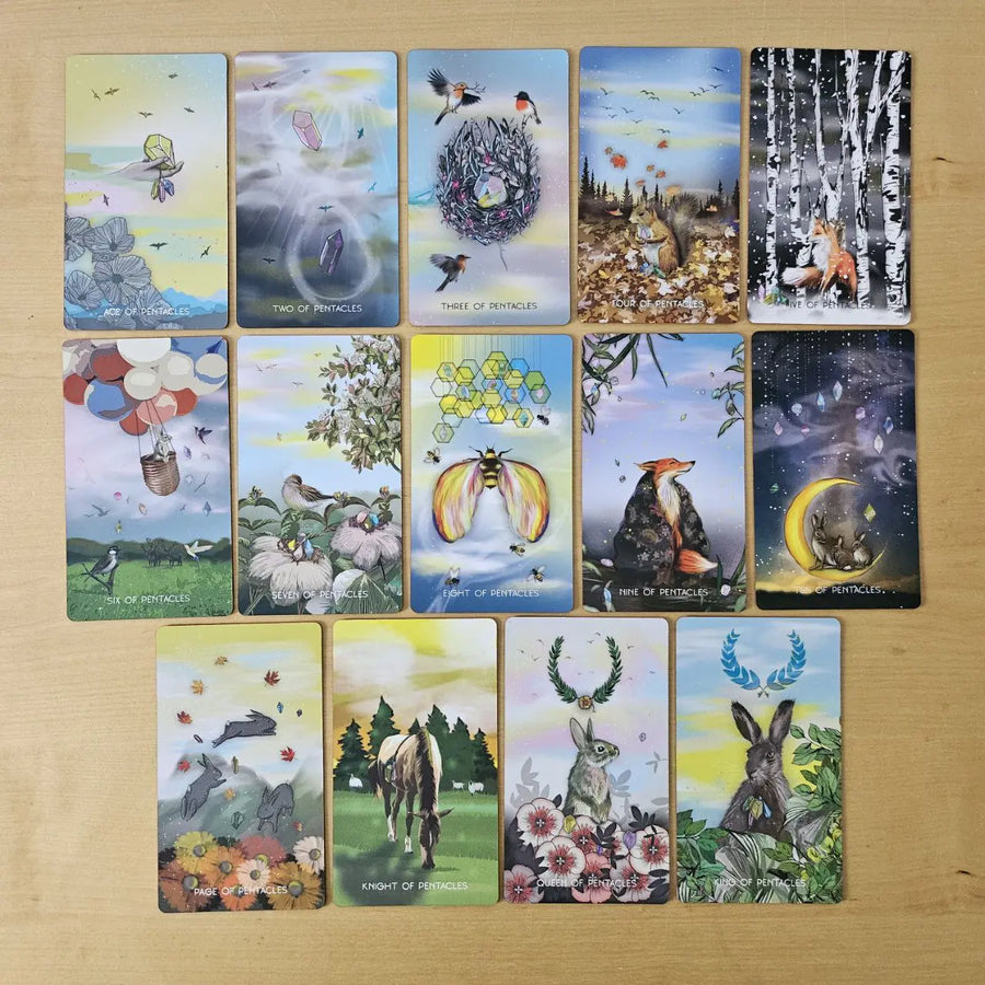 meraki tarot pentacles cards preview