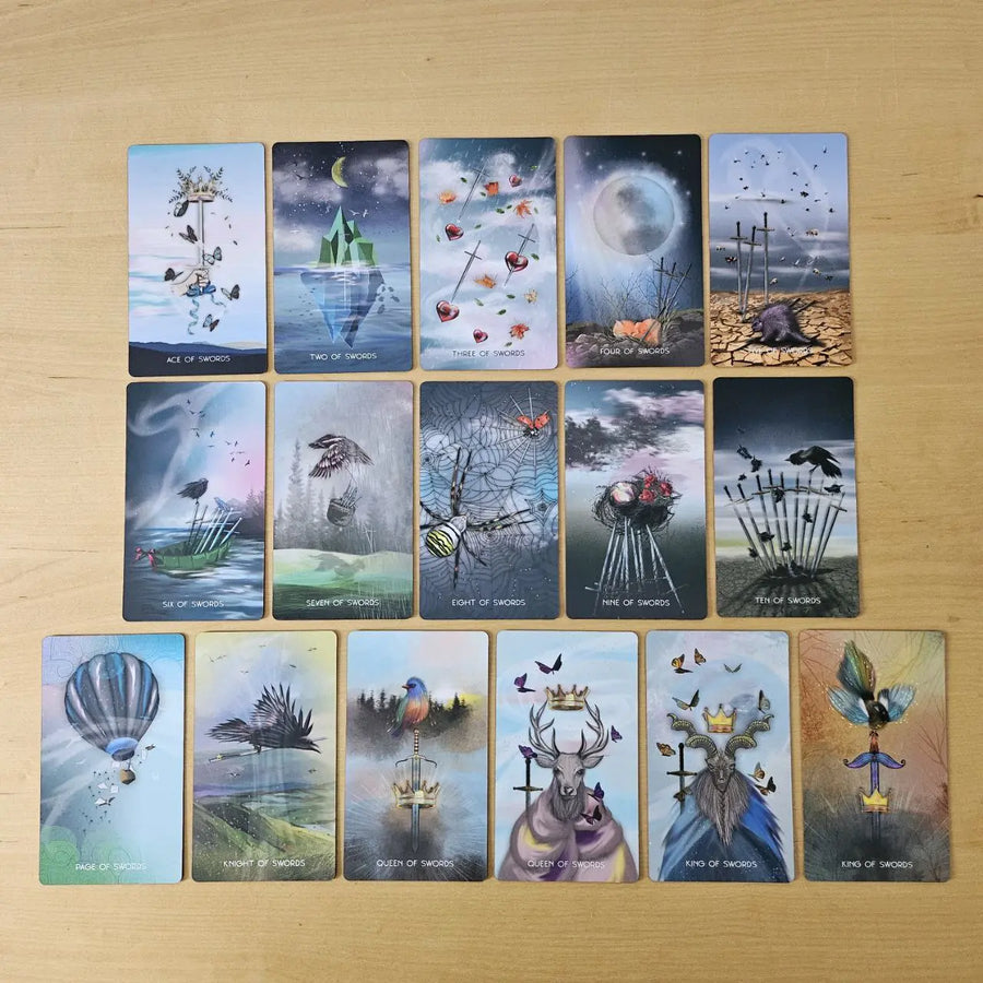meraki tarot swords cards preview