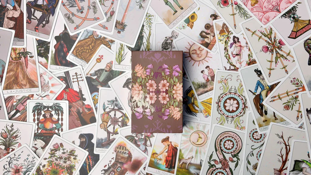 metanoia marseille tarot deck box and cards laid out