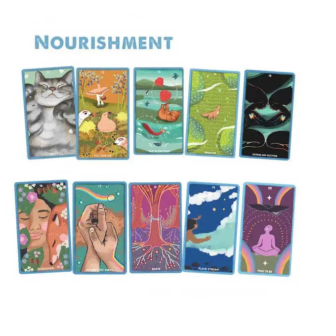 my friend fire oracle cards preview - nourishment cards