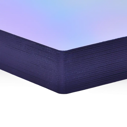 PURPLE FOIL EDGES ON EVERY CARD