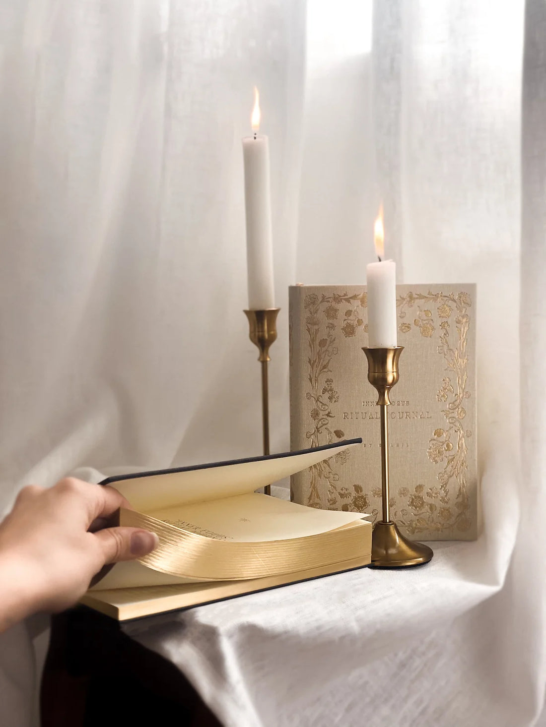 side view of the ritual journal