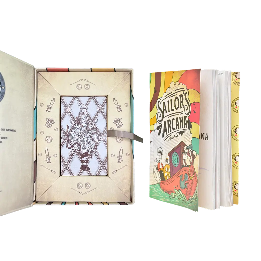 sailors arcana tarot deck box and book
