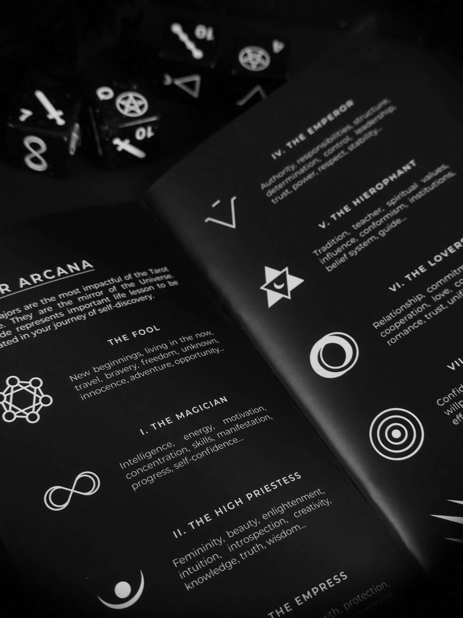 stardust tarot dice guidebook booklet