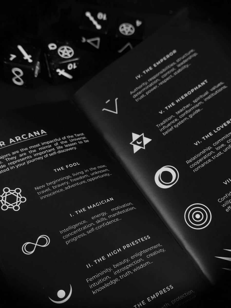 stardust tarot dice guidebook booklet
