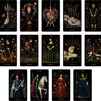 preview of the swords cards from the secret garden tarot