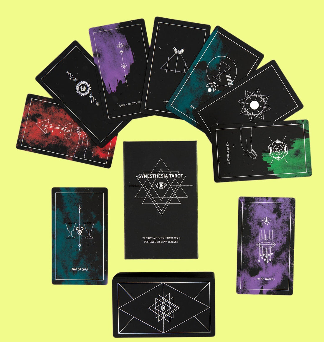 synesthesia tarot cards laid out