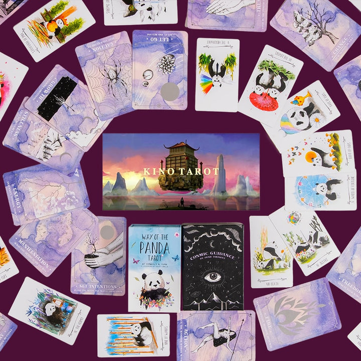tarot oracle bundle | way of the panda tarot by Fables Den | cosmic guidance by DreamyMoons