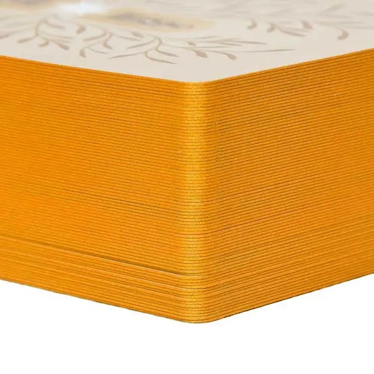 MATTE GOLD EDGE ON EVERY CARD