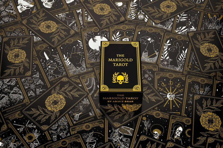 The Marigold Tarot | Gold Gilded Edition by 13th Press | Amrit The Marigold Tarot | Gold Gilded Edition by 13th Press | Amrit