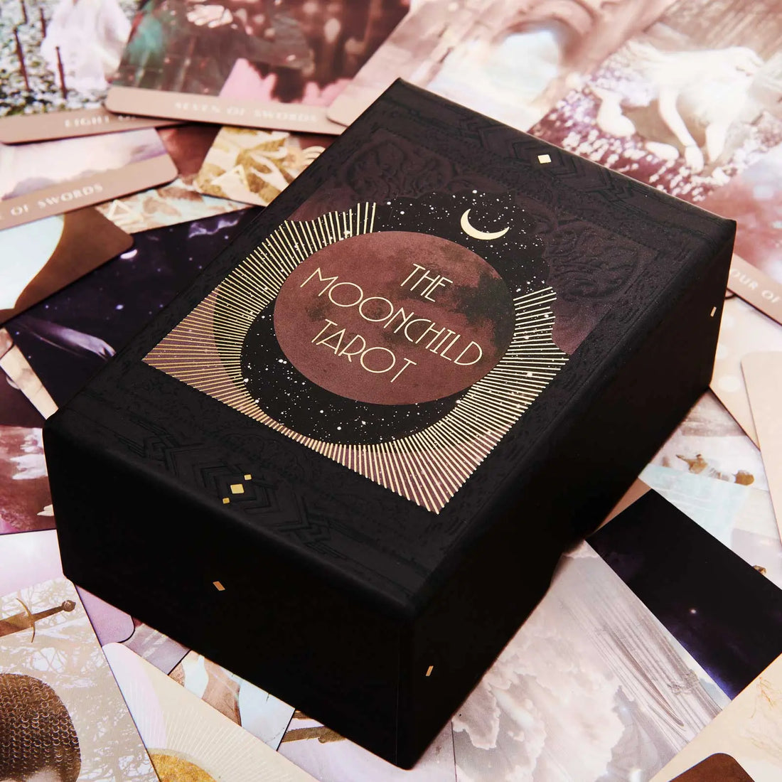 the moonchild tarot shadow work edition black box with gold details