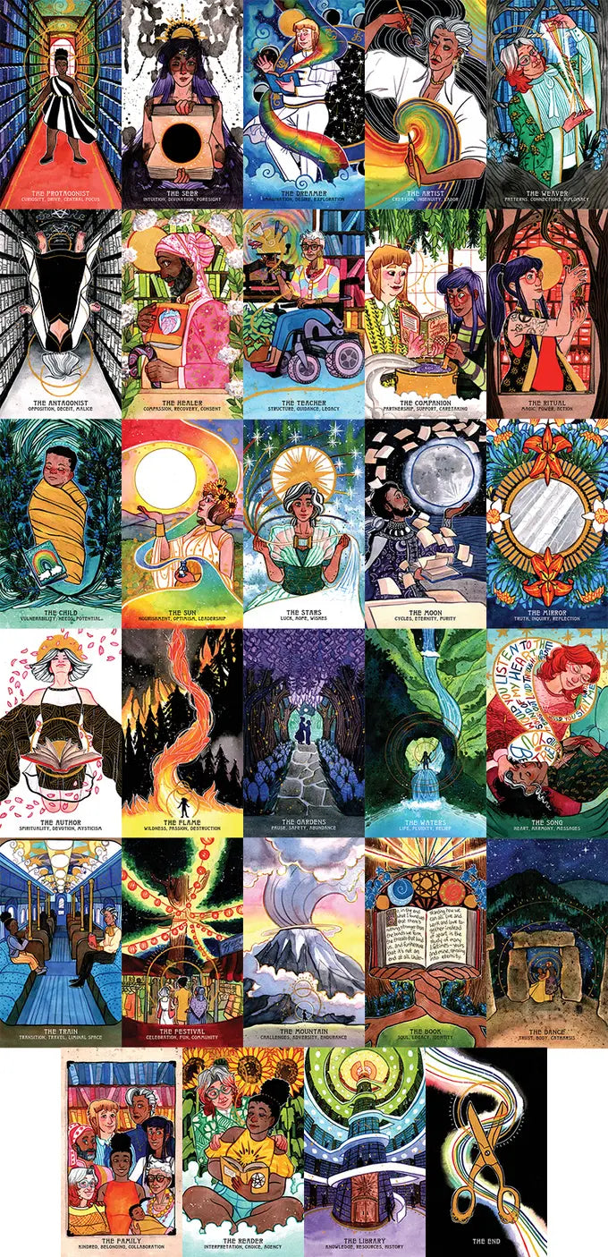 threadbound oracle deck story cards preview