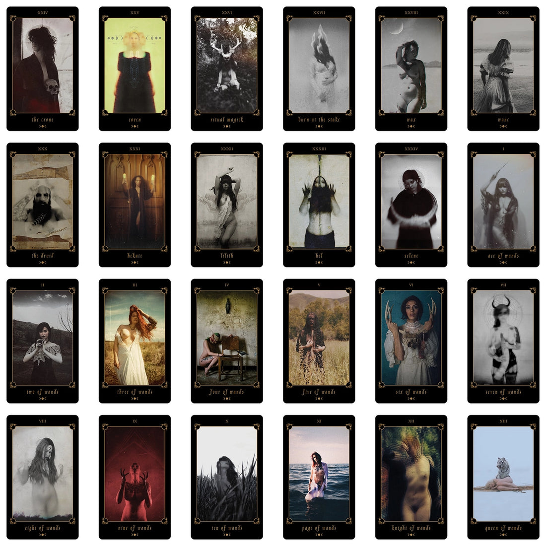 witches tarot wands cards preview