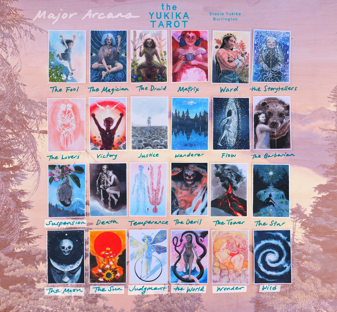 yukika tarot major arcana cards preview
