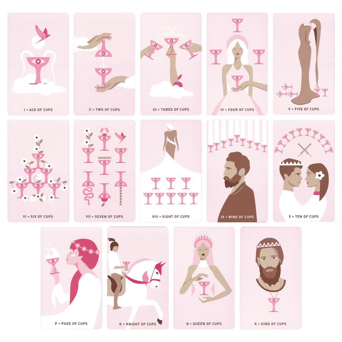 the gentle heart tarot cups minor arcana cards