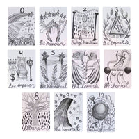 divina tarot deck | major arcana cards from 0 to 10