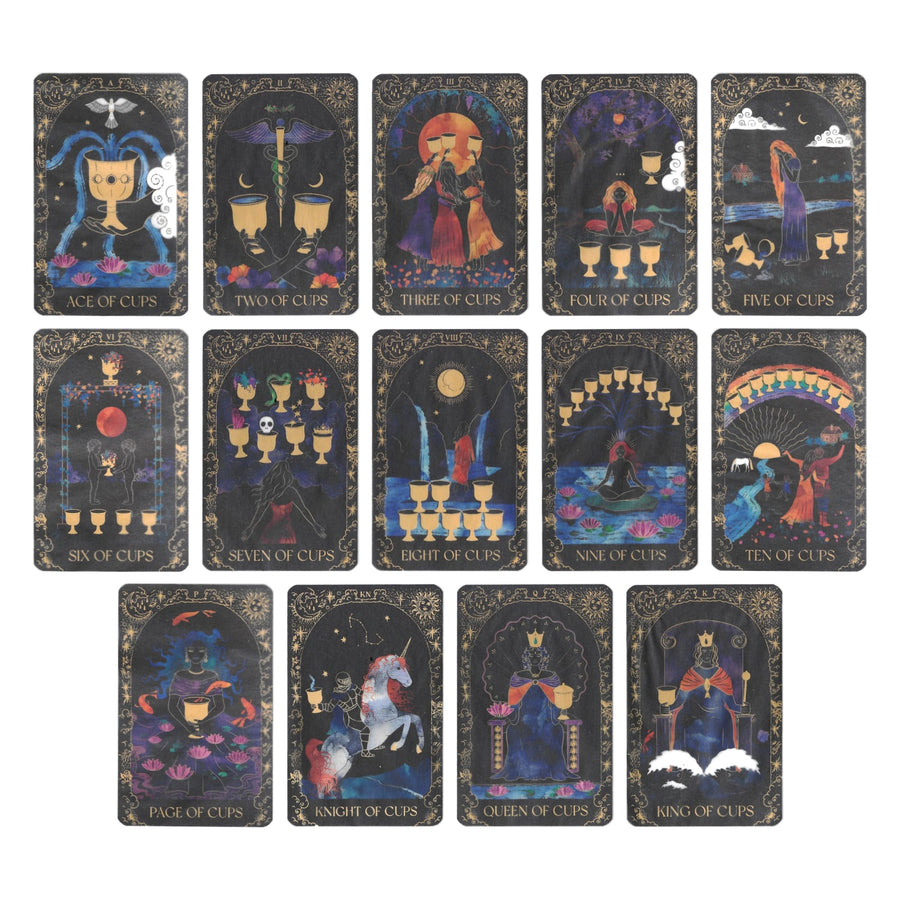 dreamy moons tarot cups