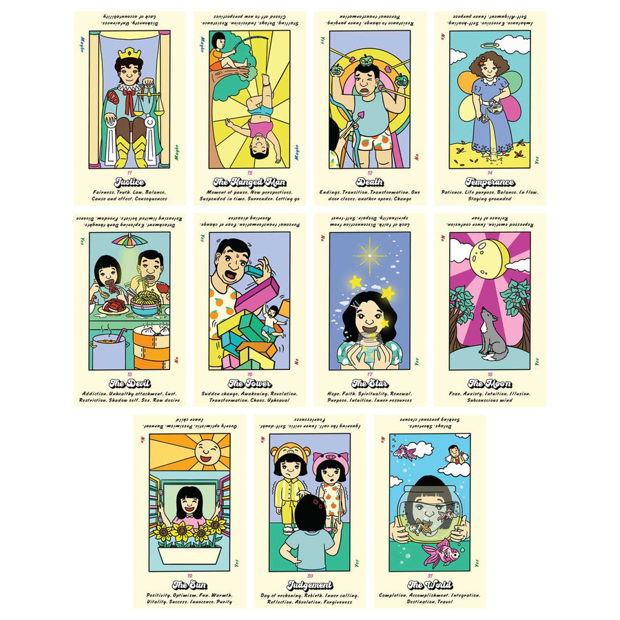 family heirloom beginner tarot major arcana cards 11 to 21