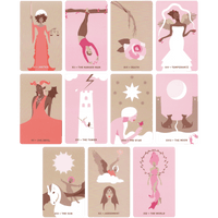 the gentle heart tarot major arcana cards from eleven to twenty one