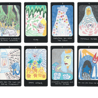 iris oracle deck first eight cards by artist Mary Evans (Spirit Speak)