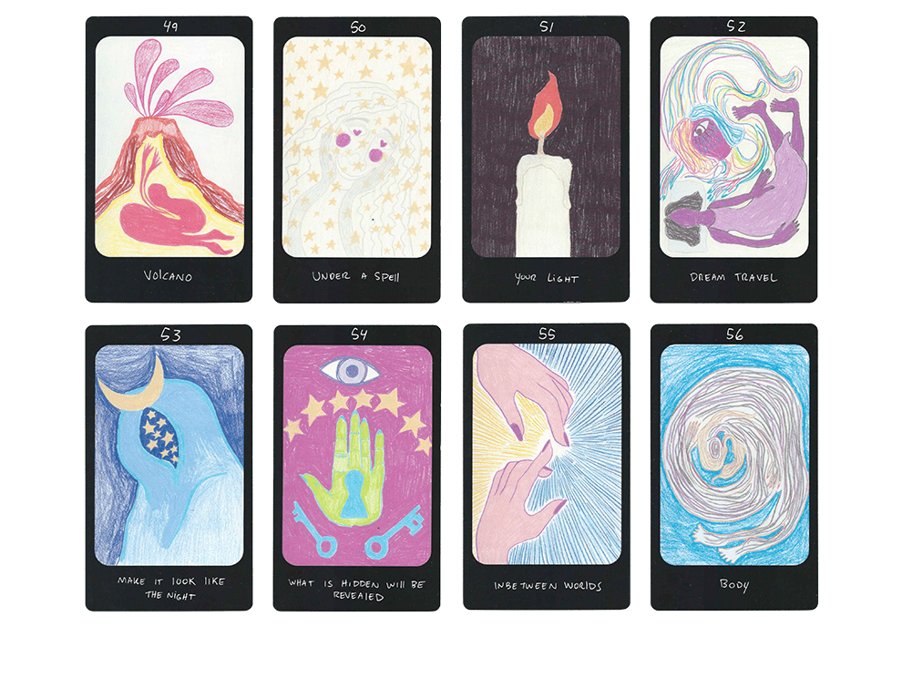 iris oracle deck cards forty nine to fifty six by artist Mary Evans (Spirit Speak)