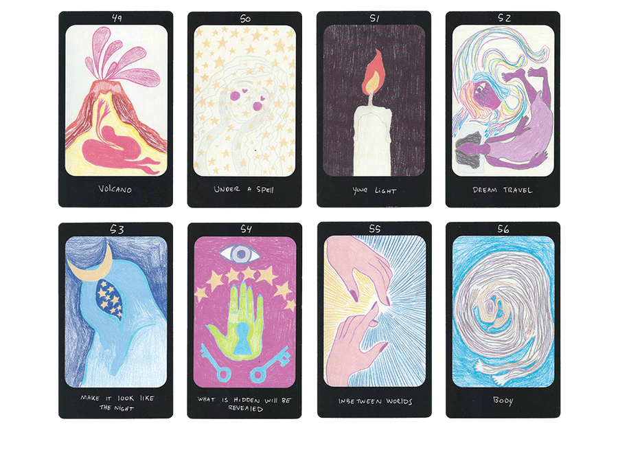 iris oracle deck cards forty nine to fifty six by artist Mary Evans (Spirit Speak)