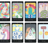 iris oracle deck cards nine to sixteen by artist Mary Evans (Spirit Speak)