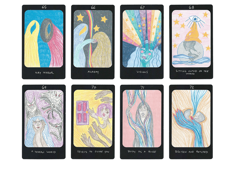 iris oracle deck cards sixty five to seventy two by artist Mary Evans (Spirit Speak)