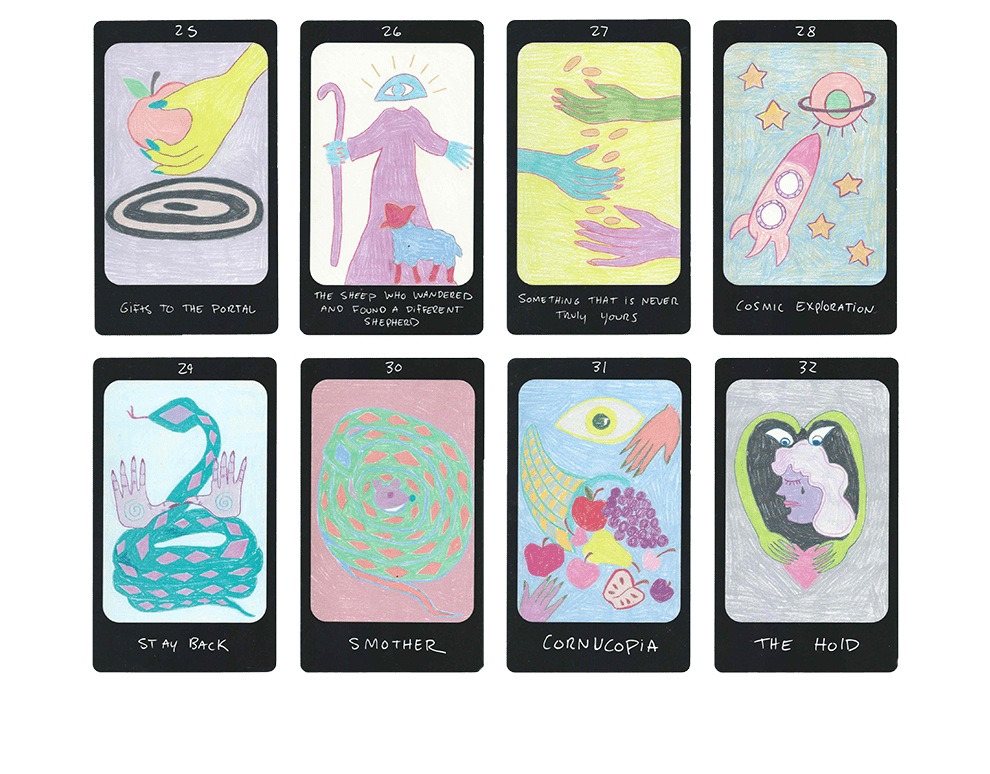 iris oracle deck cards twenty five to thirty two by artist Mary Evans (Spirit Speak)