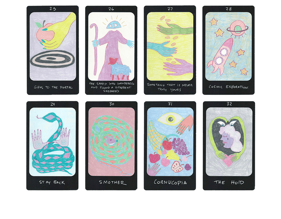 iris oracle deck cards twenty five to thirty two by artist Mary Evans (Spirit Speak)