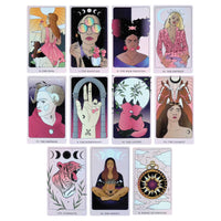 lunar eclipse tarot major arcana cards 0 through 10