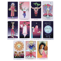 lunar eclipse tarot major arcana cards 11 through 21