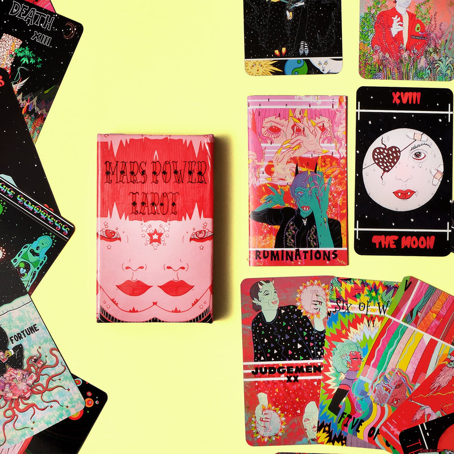 mars power tarot deck contents and guidebook by Charlie Quintero and Camille Smooch | Sick Sad Girls