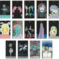 moon power tarot deck cups minor arcana cards by Charlie Quintero and Camille Smooch (Sick Sad Girls)