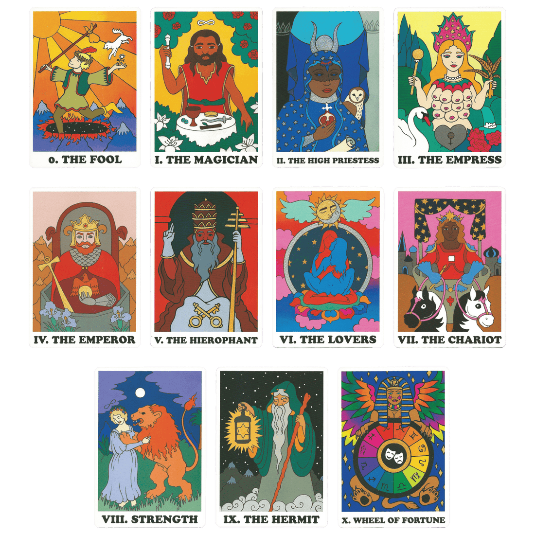 Rainbow Heart Tarot Deck by Rachel Rosenkoetter