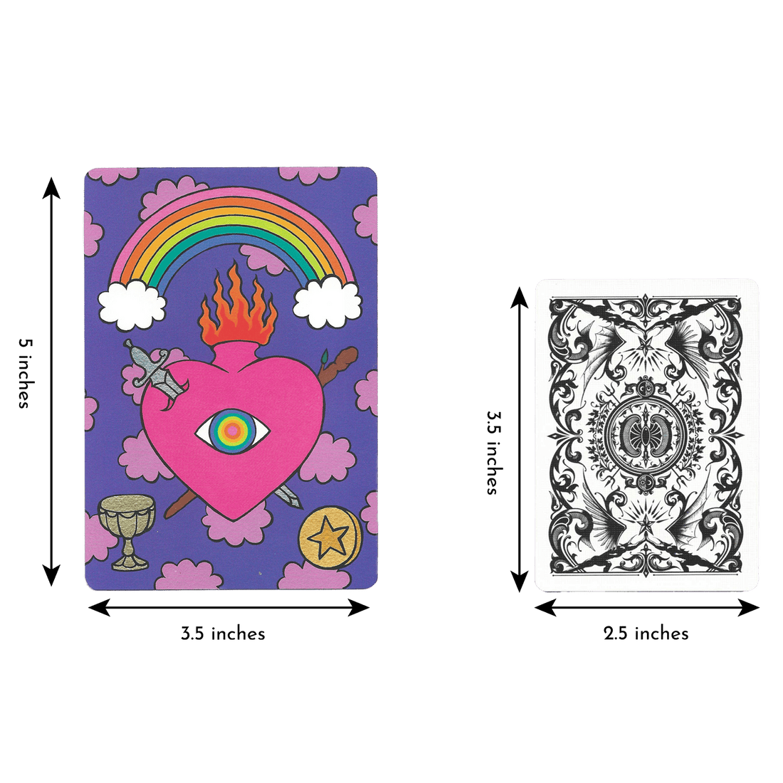 Rainbow Heart Mini Note Cards