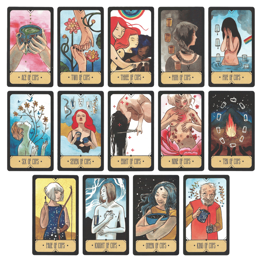 sasuraibito tarot cups minor arcana