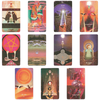 serpentfire tarot seventh edition deck major arcana cards by devany amber wolfe (SERPENTFIRE). Cards from eleven to twenty one of major arcana of serpentfire tarot seventh edition tarot deck
