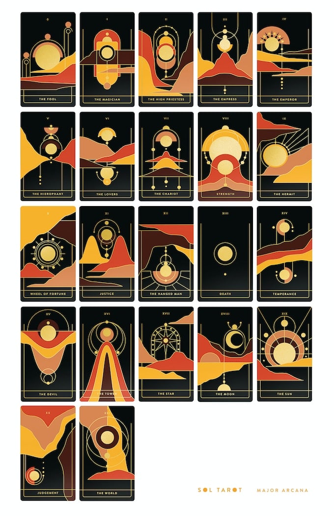 sol tarot deck | major arcana tarot cards