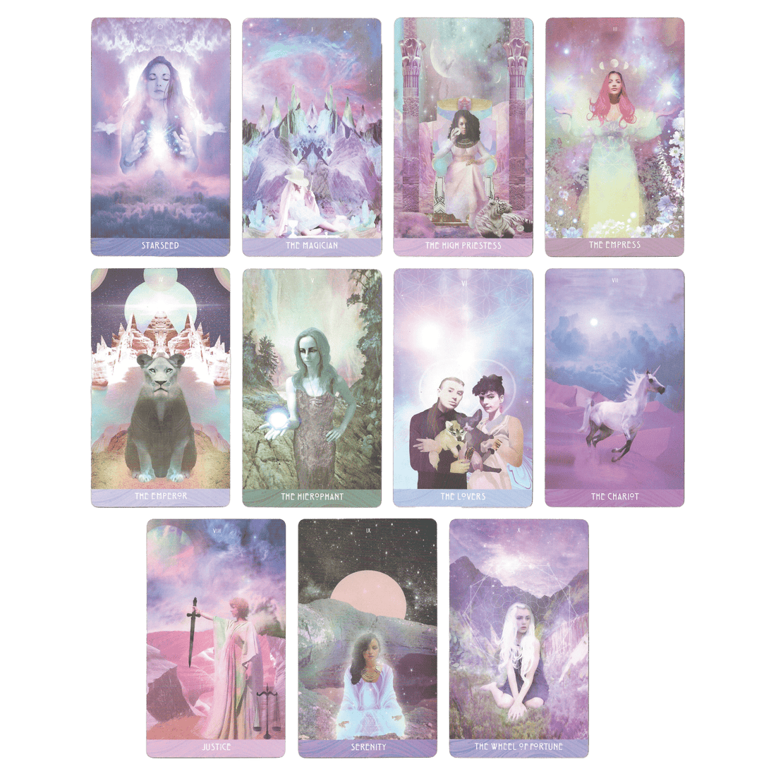 the starchild tarot akashic 0 to 10 major arcana cards