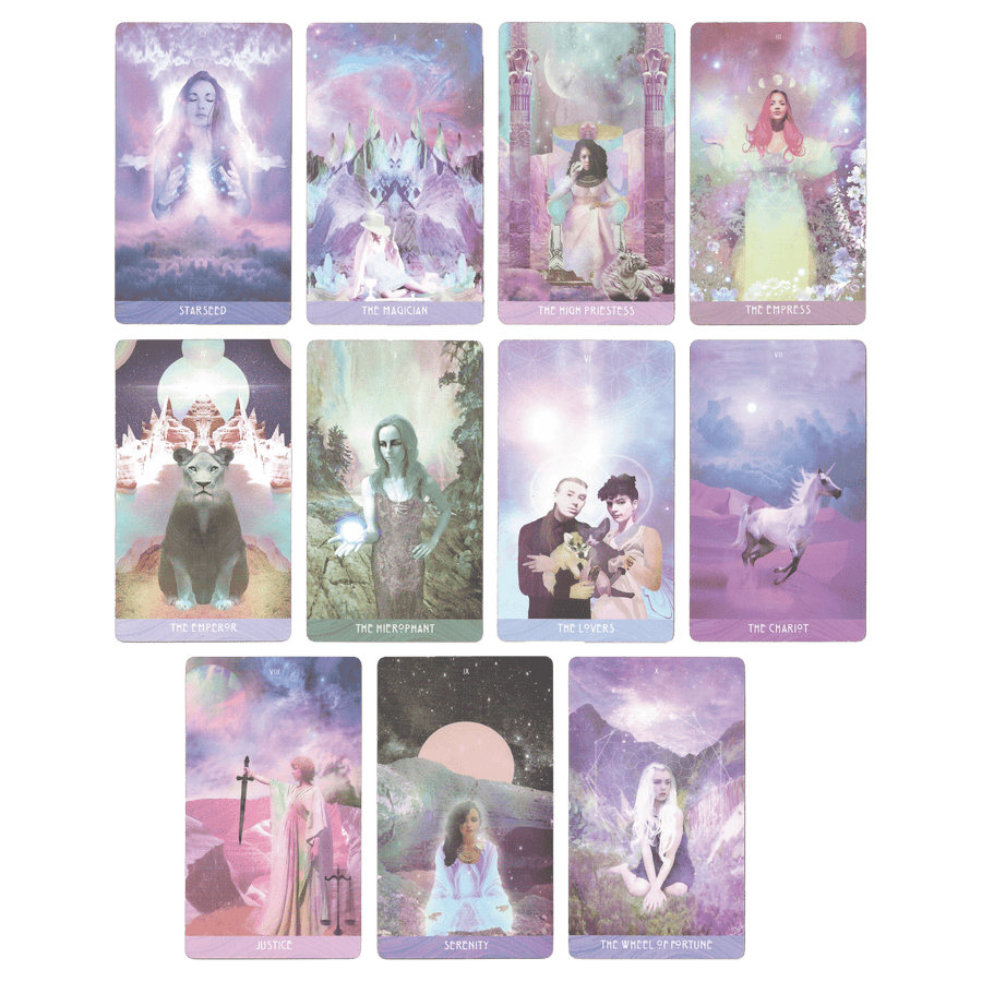 the starchild tarot akashic 0 to 10 major arcana cards