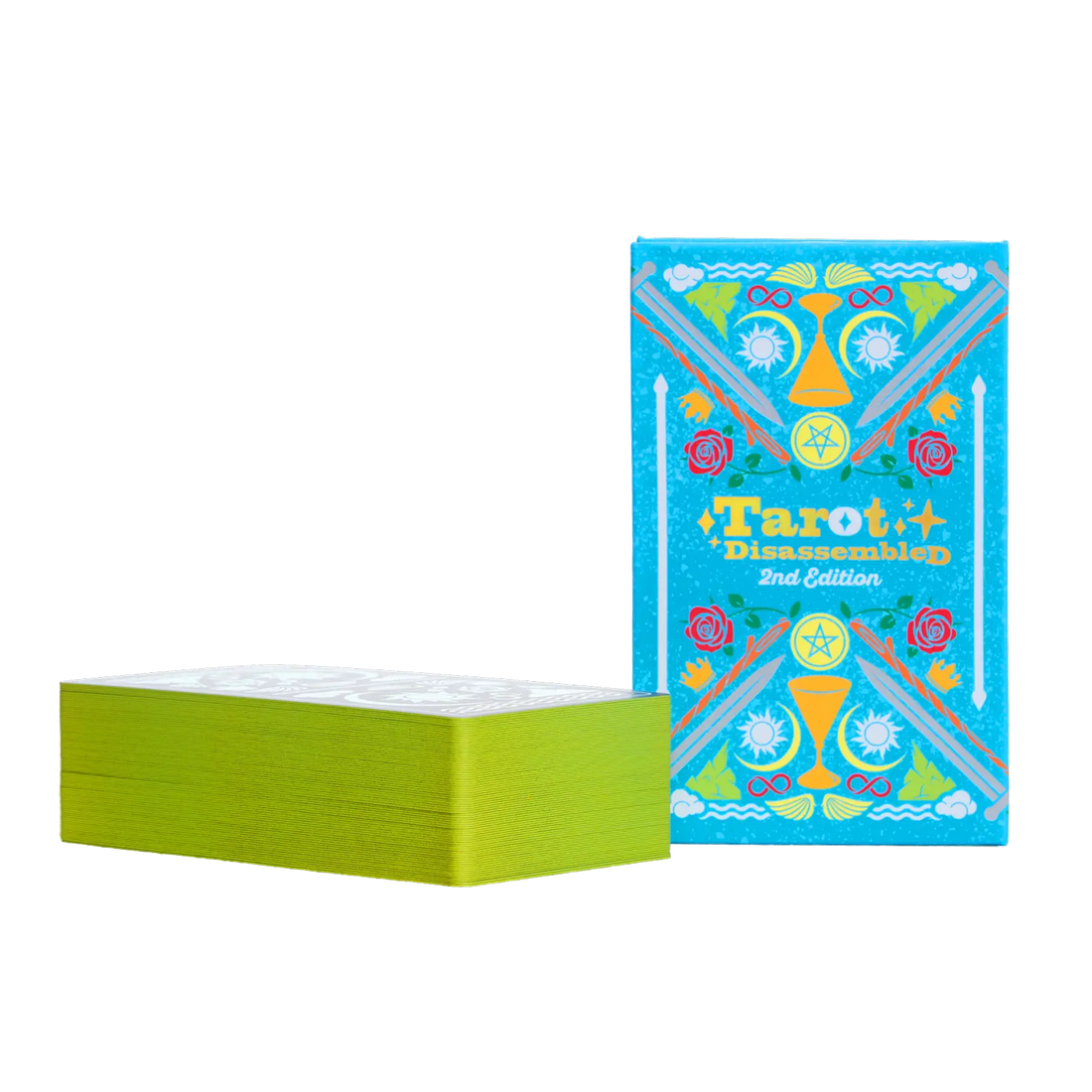 tarot disassembled 2nd edition blue box and green card edges