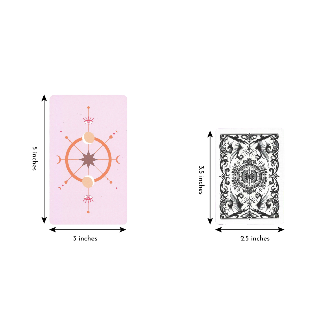 the gentle heart tarot card size comparison