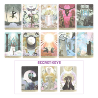 the moonchild tarot deck by danielle noel (Starseed Designs inc.) rest of major arcana with three secret key cards