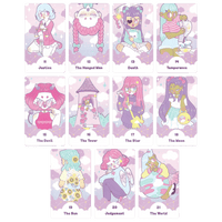 the pastel journey tarot deck by Vanessa Somuayina (Beau Life) major arcana cards 11 to 21