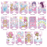 the pastel journey tarot deck by Vanessa Somuayina (Beau Life) cups minor arcana cards