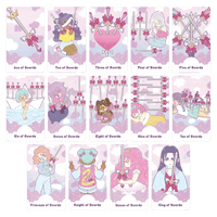 the pastel journey tarot deck by Vanessa Somuayina (Beau Life) swords minor arcana cards