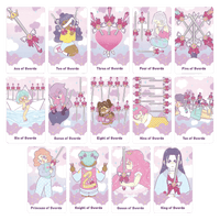 the pastel journey tarot deck by Vanessa Somuayina (Beau Life) swords minor arcana cards